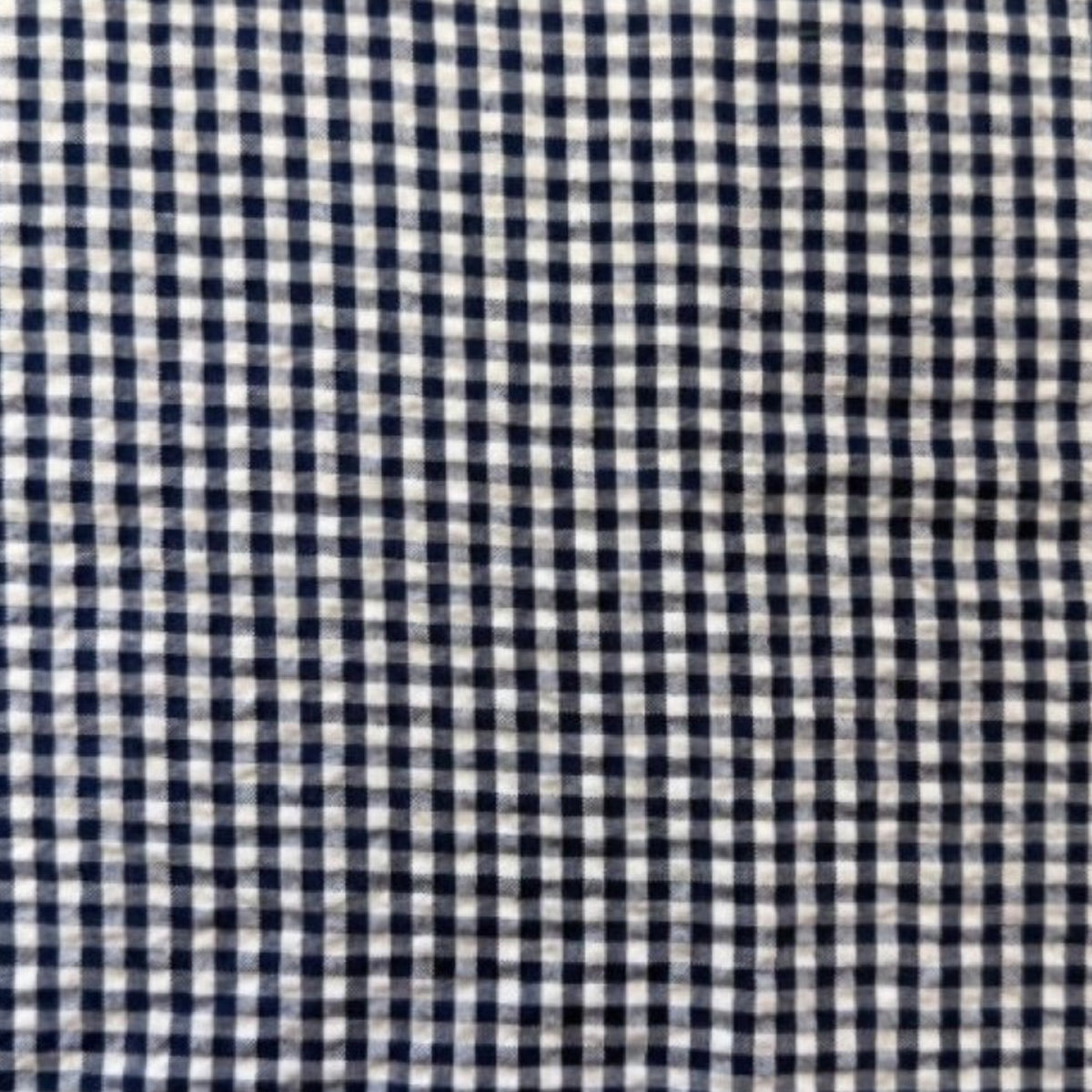 Designer Deadstock, Seersucker Gingham or Stripe, Multiple Colorways,  1/4 yard
