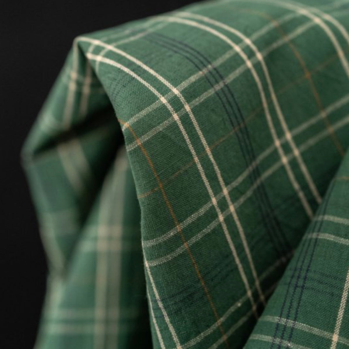Pre-order, Merchant &amp; Mills, "Hispi" Organic Cotton/Linen Windowpane Check, 1/4 yard