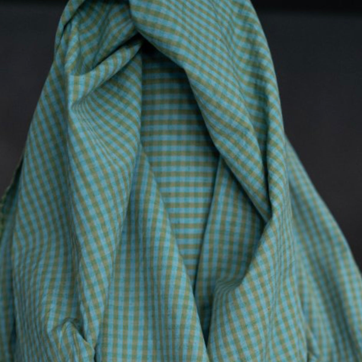 Merchant &amp; Mills, "Springwater" Organic Cotton/Linen Gingham, 1/4 yard