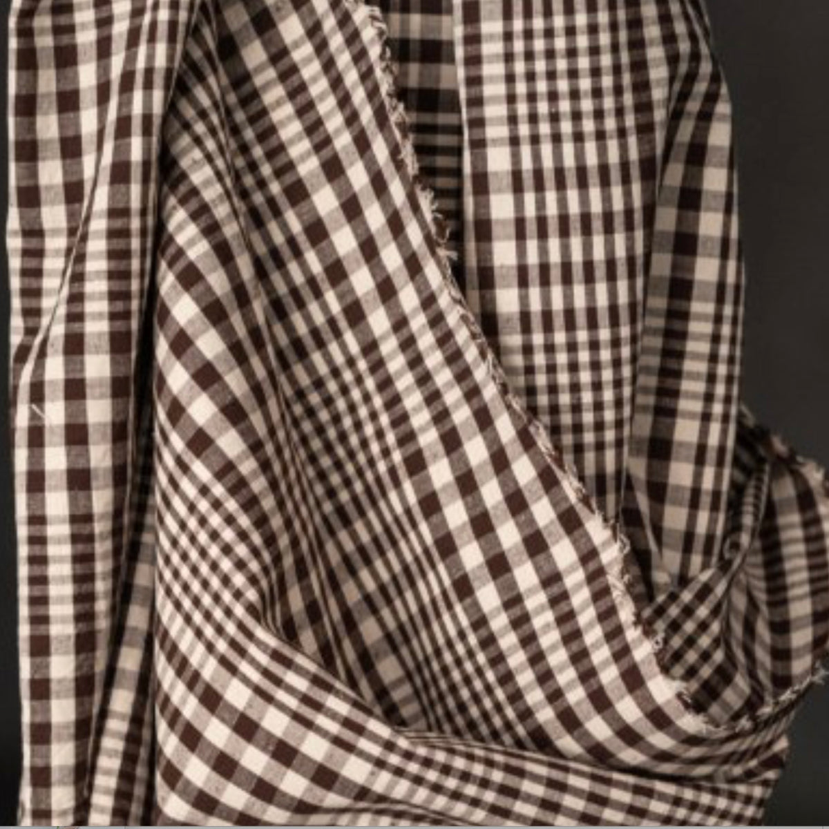 Pre-order, Merchant &amp; Mills, "Log Cabin" Organic Cotton/Linen Plaid, 1/4 yard