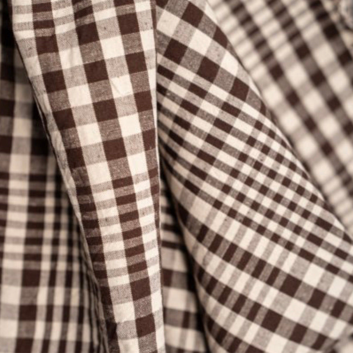 Pre-order, Merchant &amp; Mills, "Log Cabin" Organic Cotton/Linen Plaid, 1/4 yard