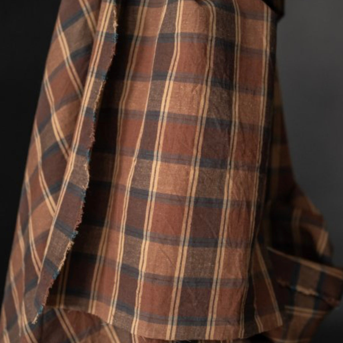 Merchant &amp; Mills, "Mallion" Organic Cotton/Linen Plaid, 1/4 yard