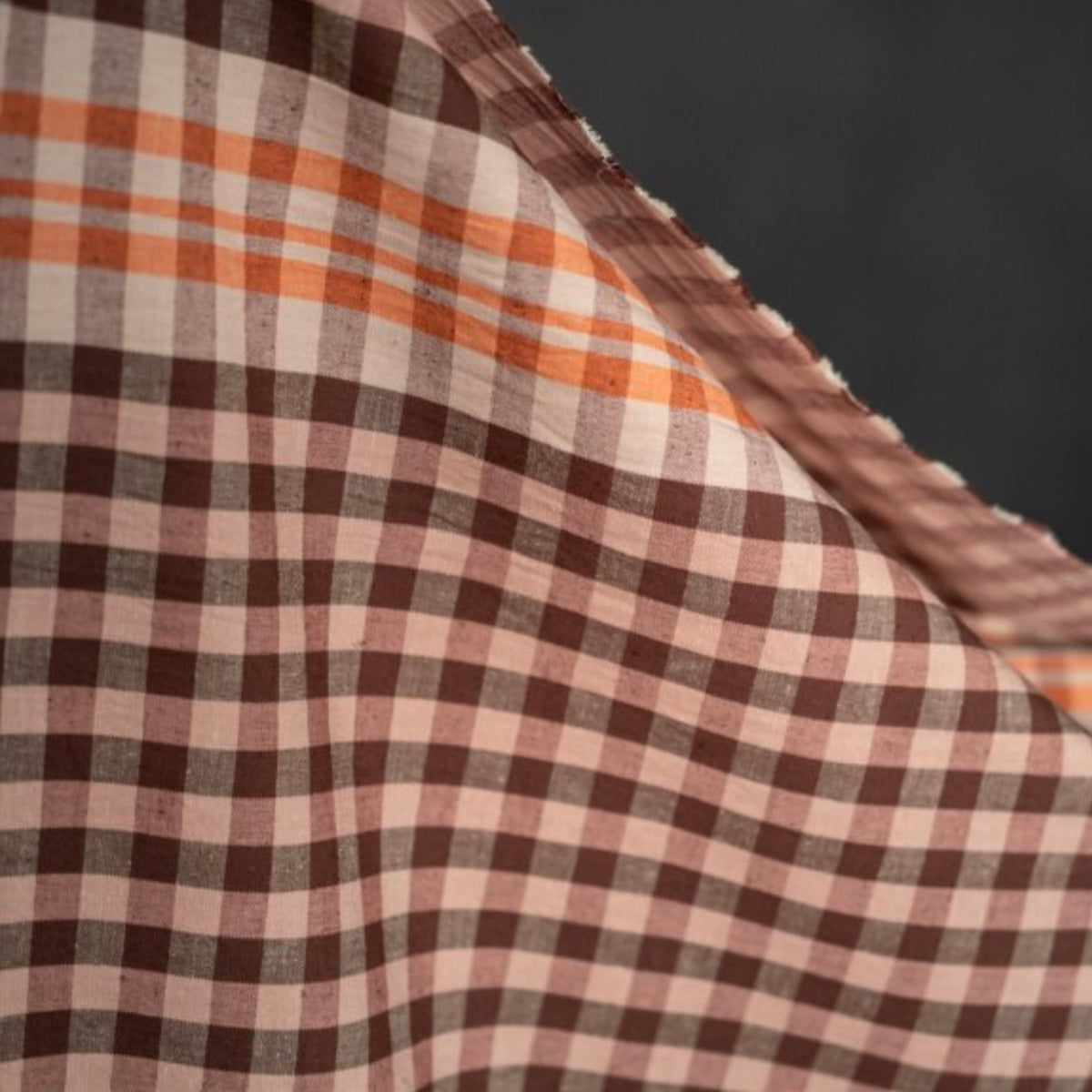 Pre-Order, Merchant &amp; Mills, "Flavour Notes" Organic Cotton/Linen Plaid, 1/4 yard