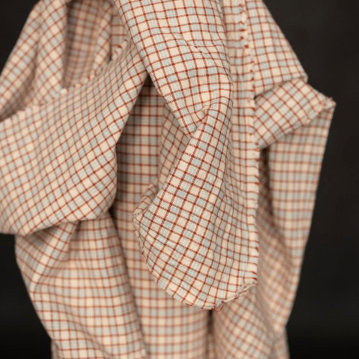 Faeger x Merchant &amp; Mills, "Vine Tomato", Kelsch Check, 1/4 yard