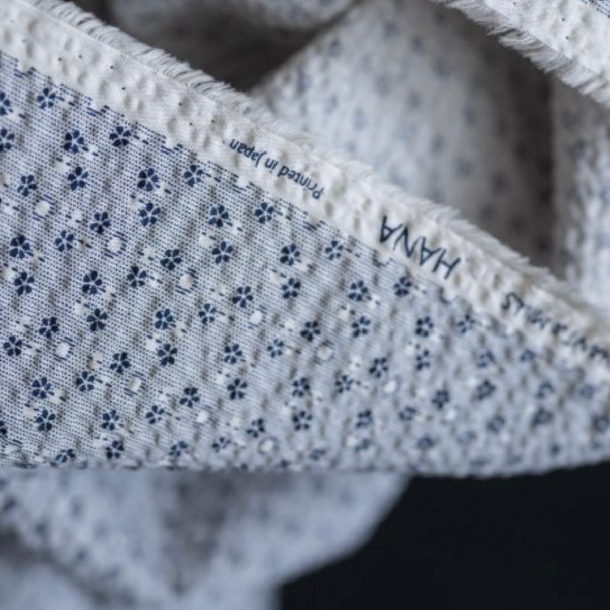 Merchant &amp; Mills, Bluets Hana Organic Seersucker Fabric,  1/4 yard