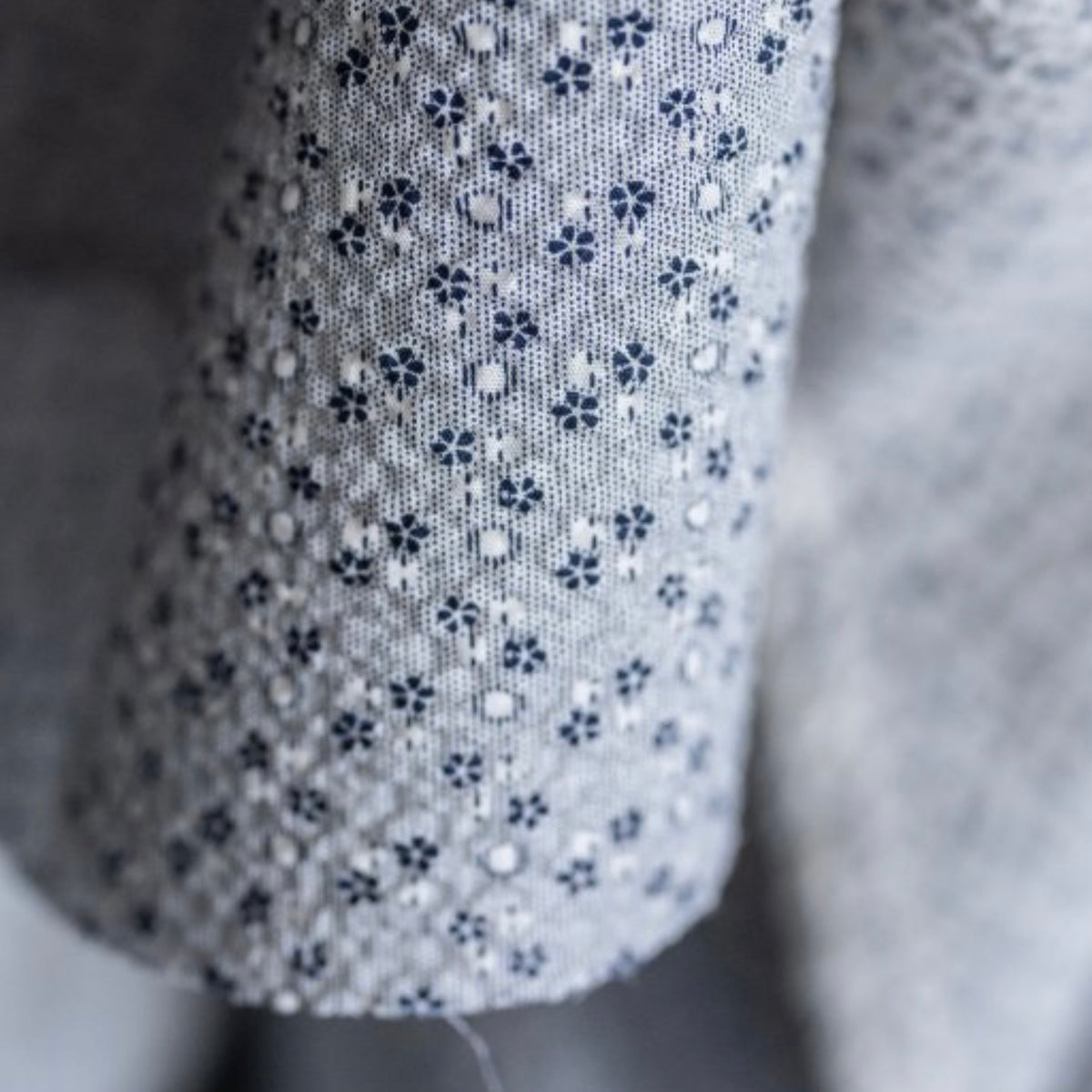Merchant &amp; Mills, Bluets Hana Organic Seersucker Fabric,  1/4 yard