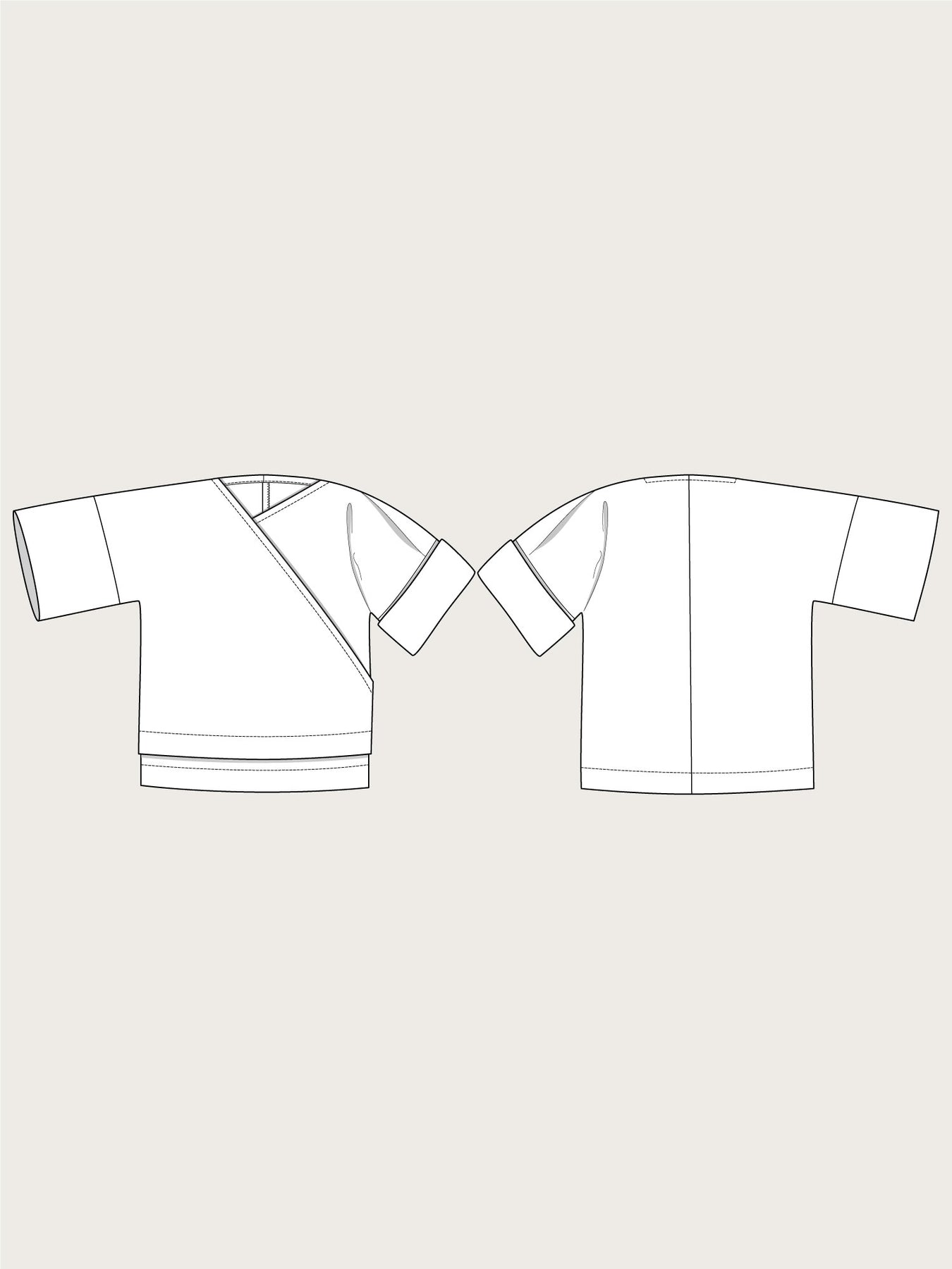 Assembly Line, Wrap Top Pattern, Sweden, multiple size ranges