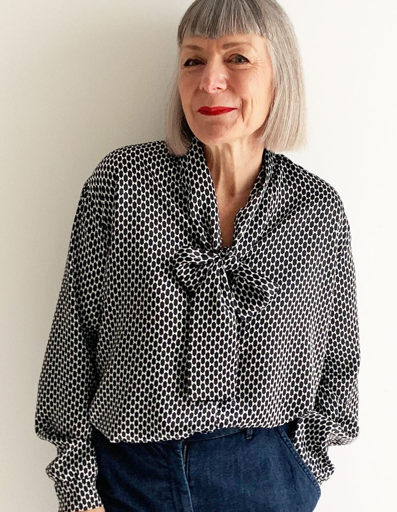 The Maker's Atelier, The Tie Front Blouse PDF Pattern, with or without printing