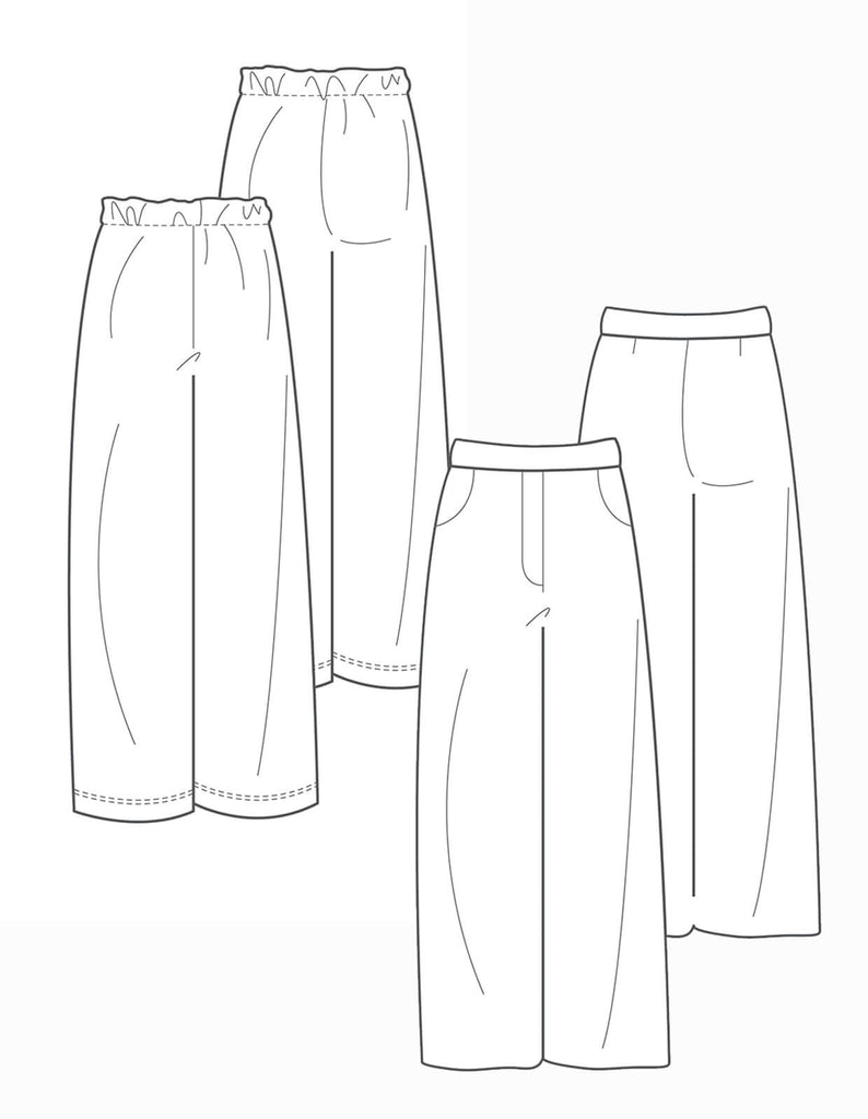The Maker's Atelier, The Wide-legged Trouser PDF Pattern, with or without printing