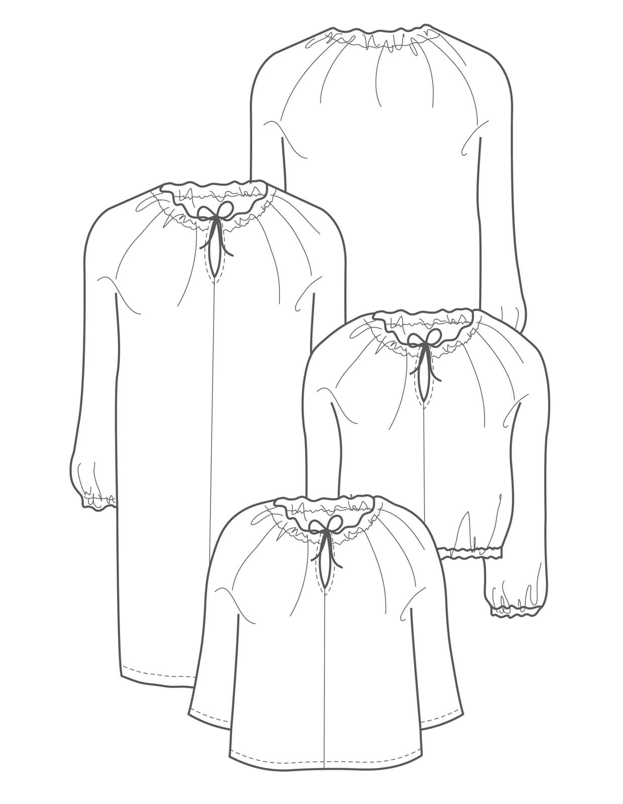 The Maker&#39;s Atelier 18, The Gathered Dress and Top PDF Pattern