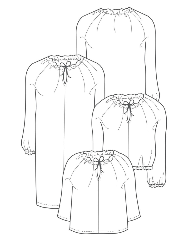The Maker's Atelier 18, The Gathered Dress and Top PDF Pattern, with or without printing