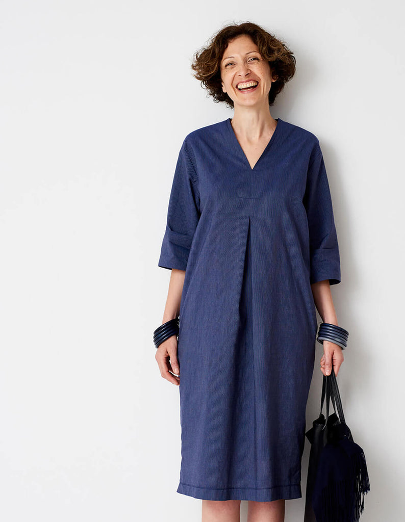 The Maker's Atelier, The V-neck Shift Dress PDF Pattern, with or without printing