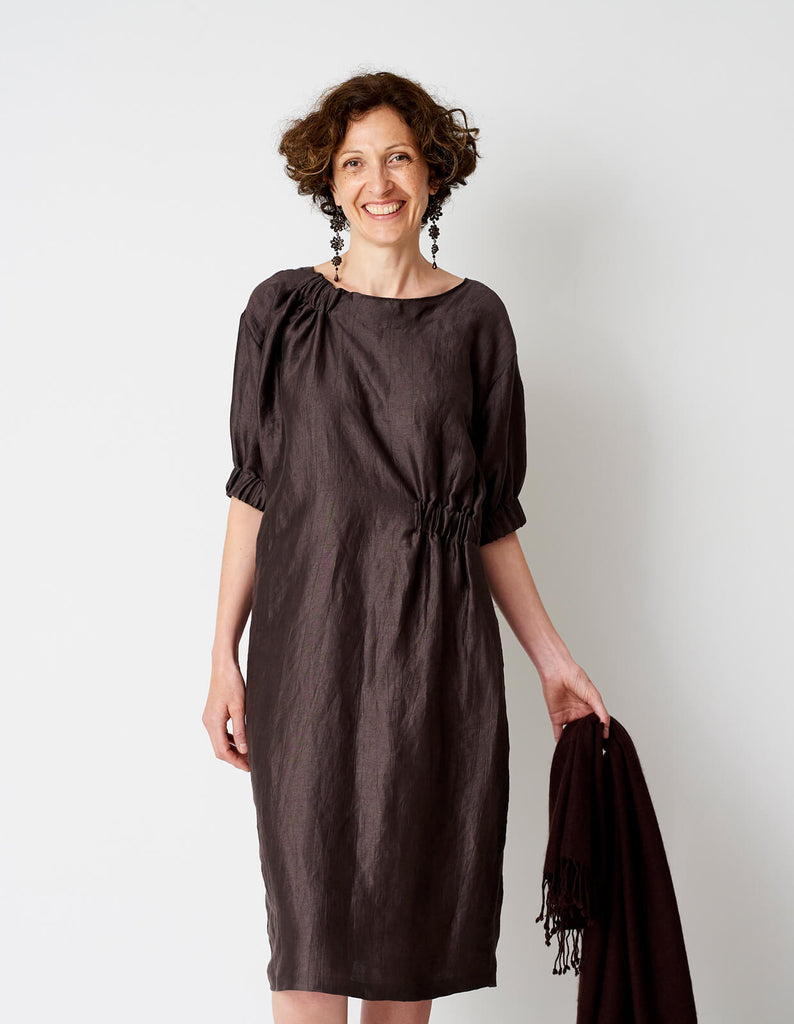 The Maker's Atelier, The Asymmetric Gather Dress PDF Pattern, with or without printing