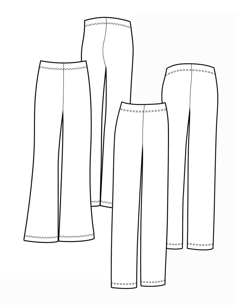 The Maker's Atelier, The Pull-on Trouser PDF Pattern, with or without printing