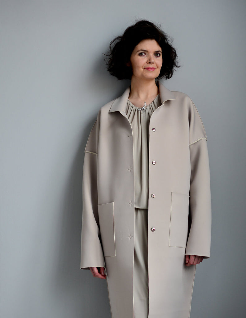 The Maker's Atelier, The Unlined Raw-edged Coat PDF Pattern, with or without printing