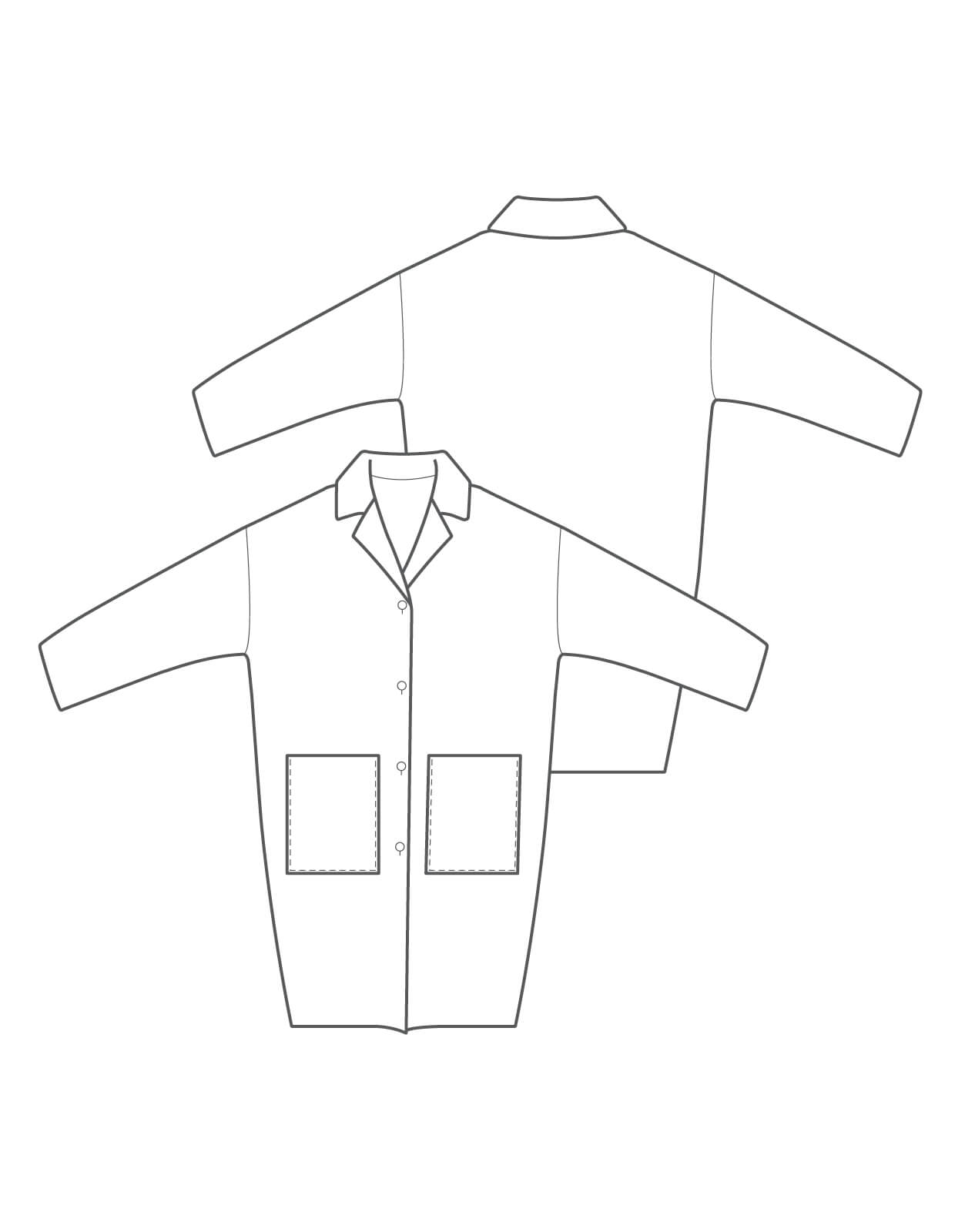 The Maker&#39;s Atelier 02, The Unlined Raw-edged Coat PDF Pattern