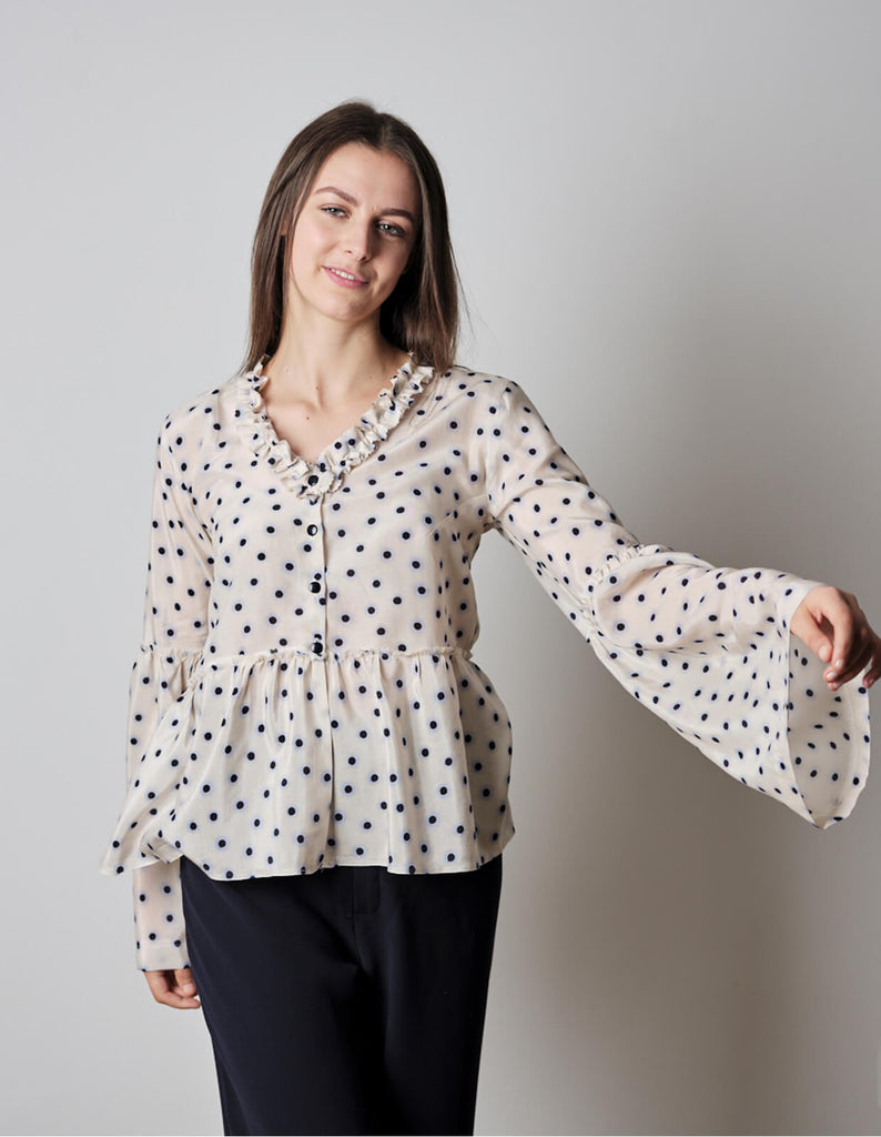 The Maker's Atelier, The Tiered Blouse PDF Pattern, with or without printing