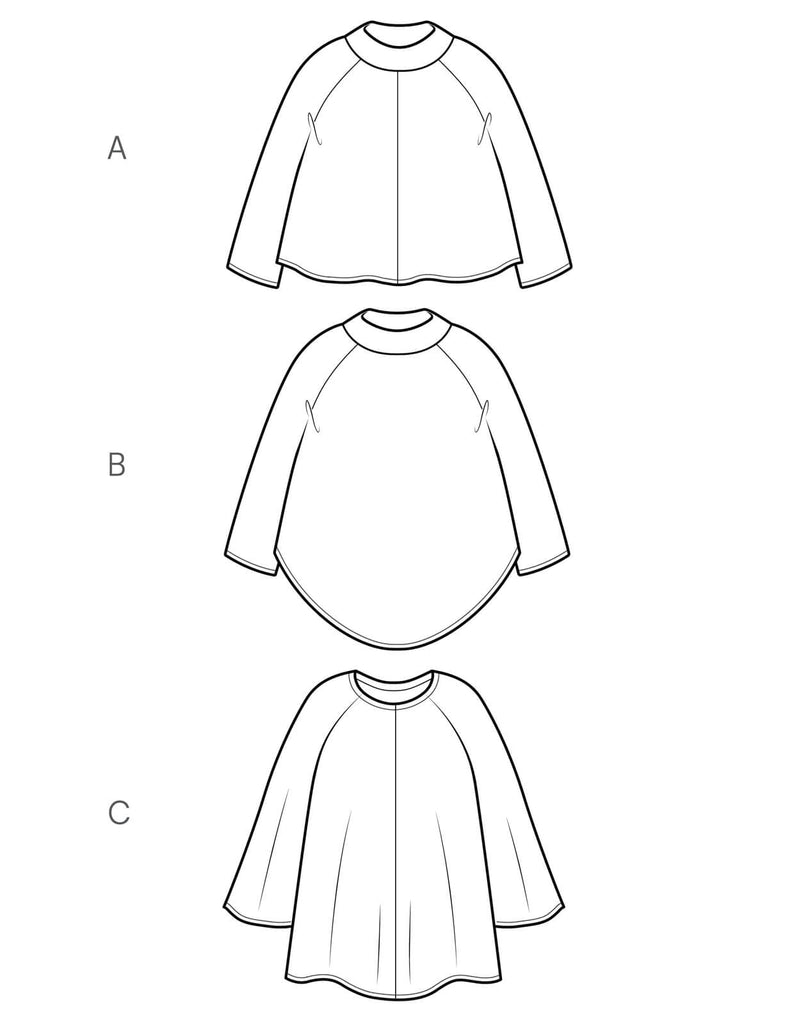 The Maker's Atelier, The Flared Tunic and Top PDF Pattern, with or without printing