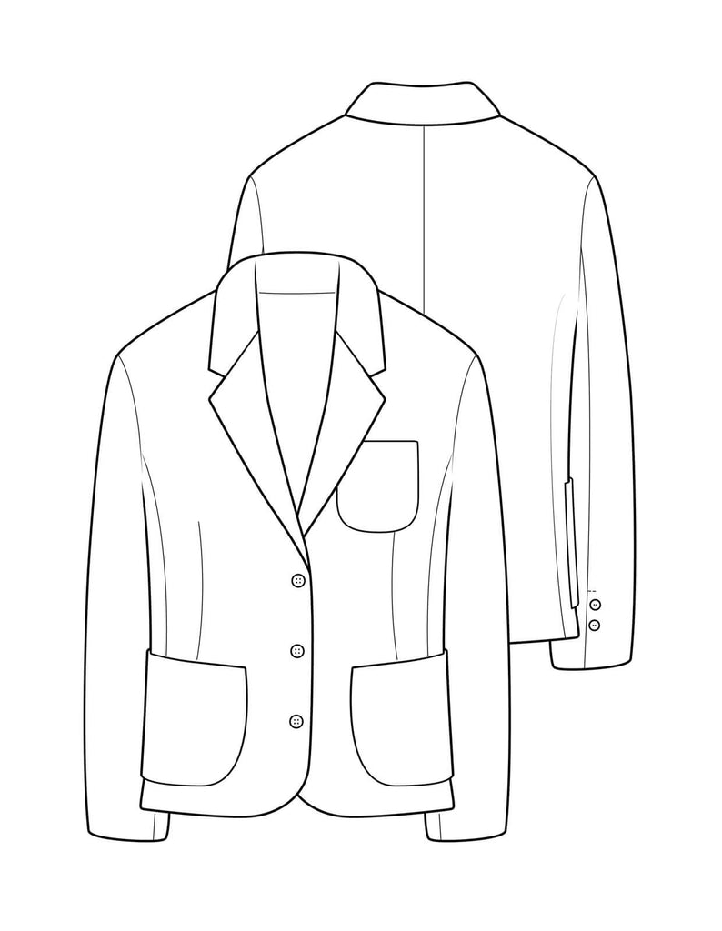 The Maker's Atelier, The Blazer PDF Pattern, with or without printing
