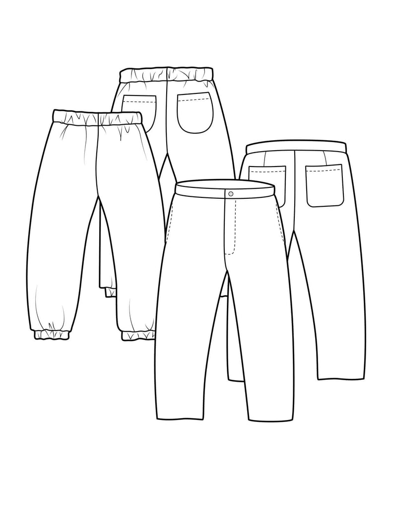 The Maker's Atelier, The Lounge Pant PDF Pattern, with or without printing