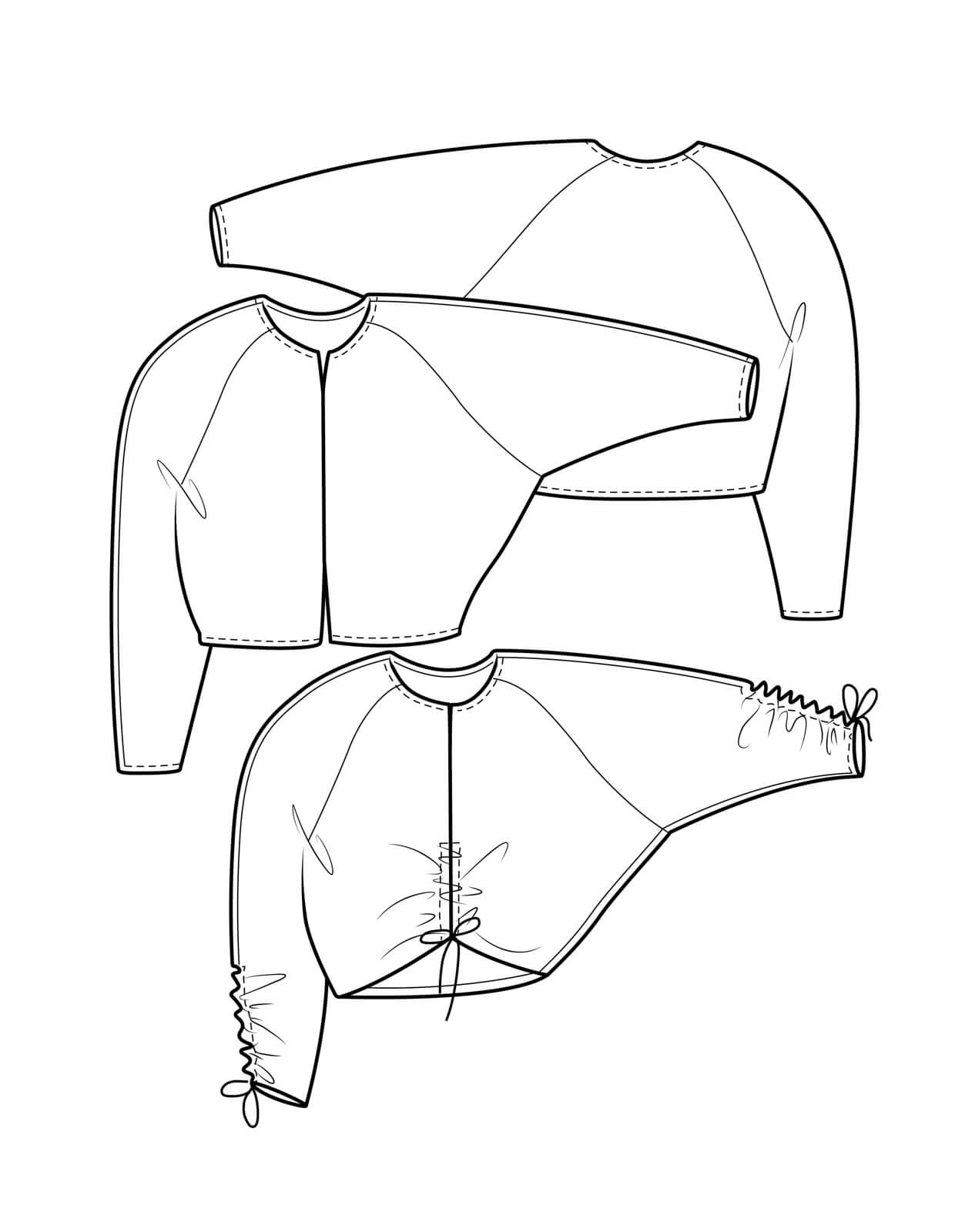 The Maker&#39;s Atelier 40, The Tie Detail Top PDF Pattern