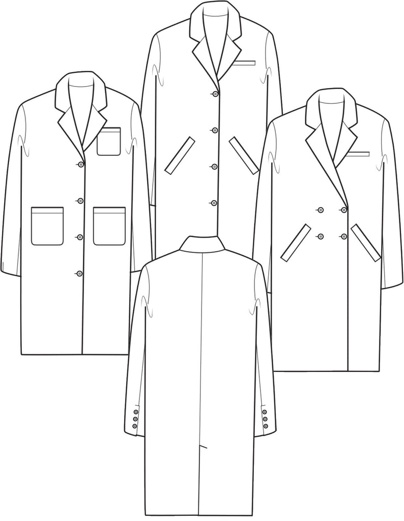 The Maker's Atelier, The Classic Coat PDF Pattern, with or without printing