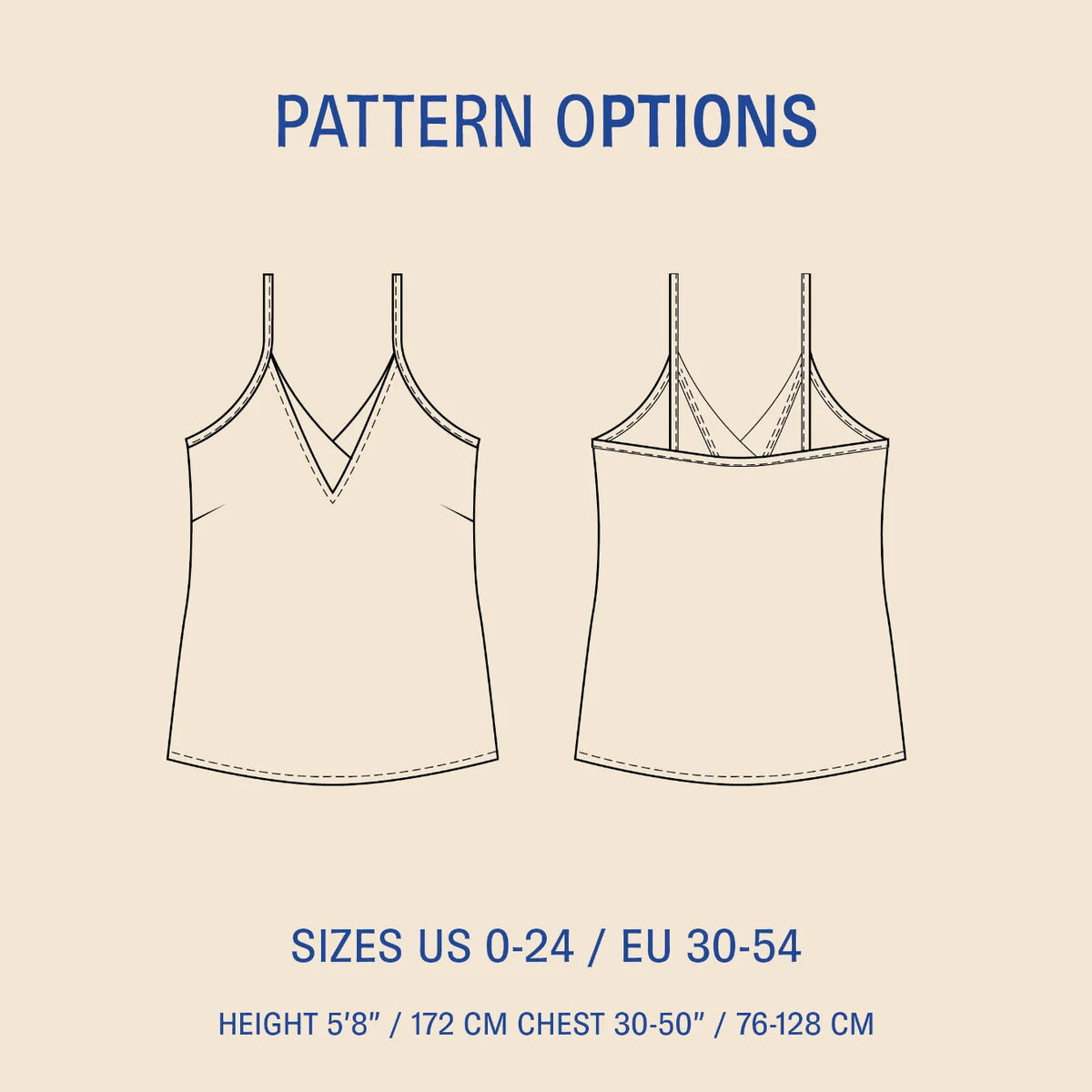 Wardrobe by Me, V-Neck Camisole PDF Pattern