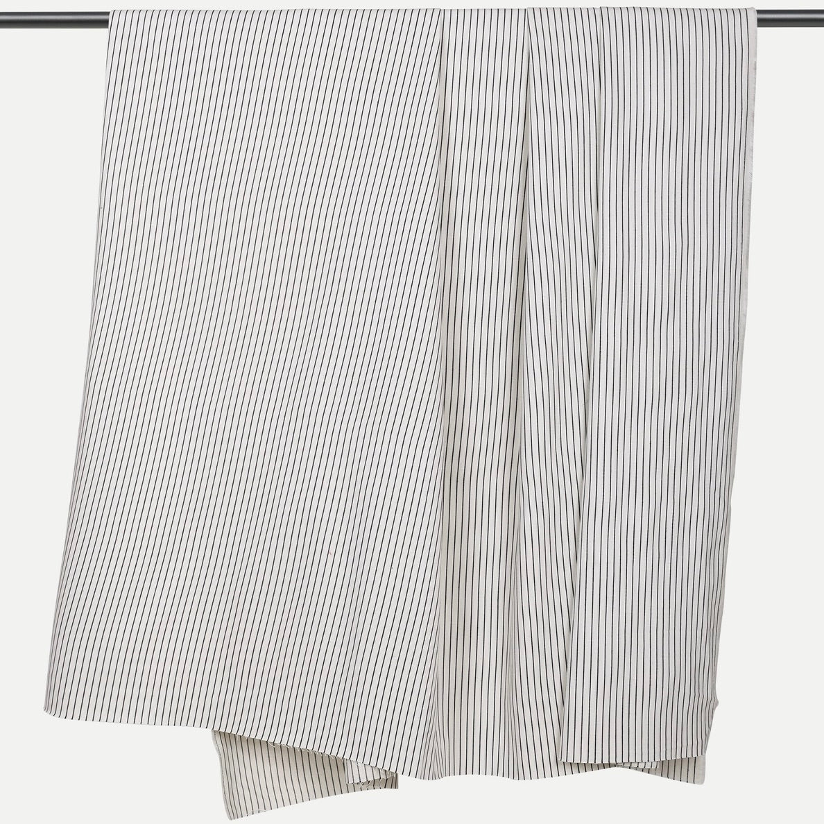 Atelier Brunette, Off White Denim Stripe, Deep Night, 1/4 yard