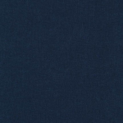 Remant 829263,  Brussels Washer Solid Linen Rayon Blend Fabric, Navy, 1.7 yard bolt end