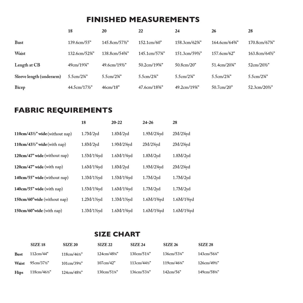 Merchant & Mills Celeste Top, PDF Pattern, Two size ranges