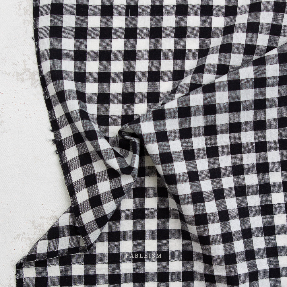 Fableism Camp Gingham,  Obsidian, 1/4 yard