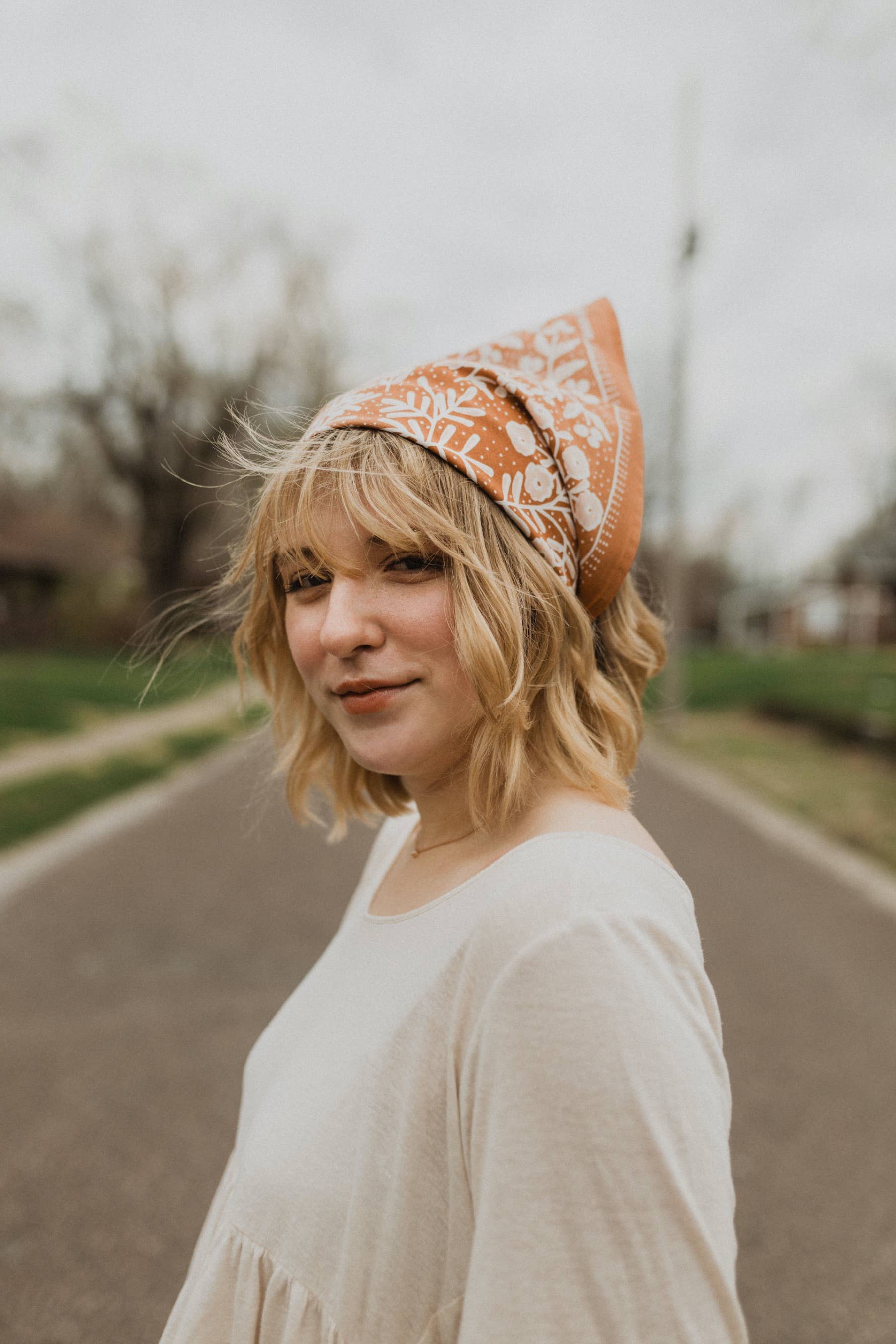 Handker, No. 058 Terra Bandana, 22" Square