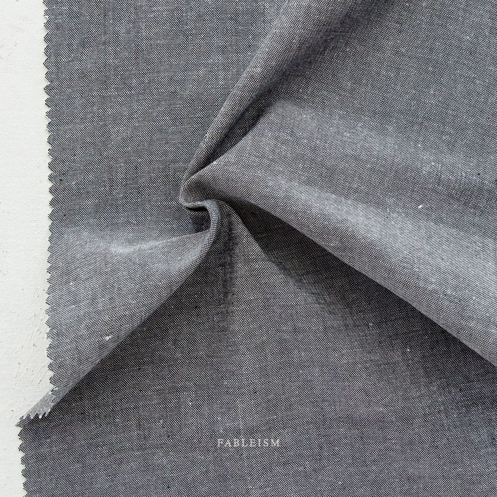 Fableism Everyday Chambray - Obsidian, 1/4 yard