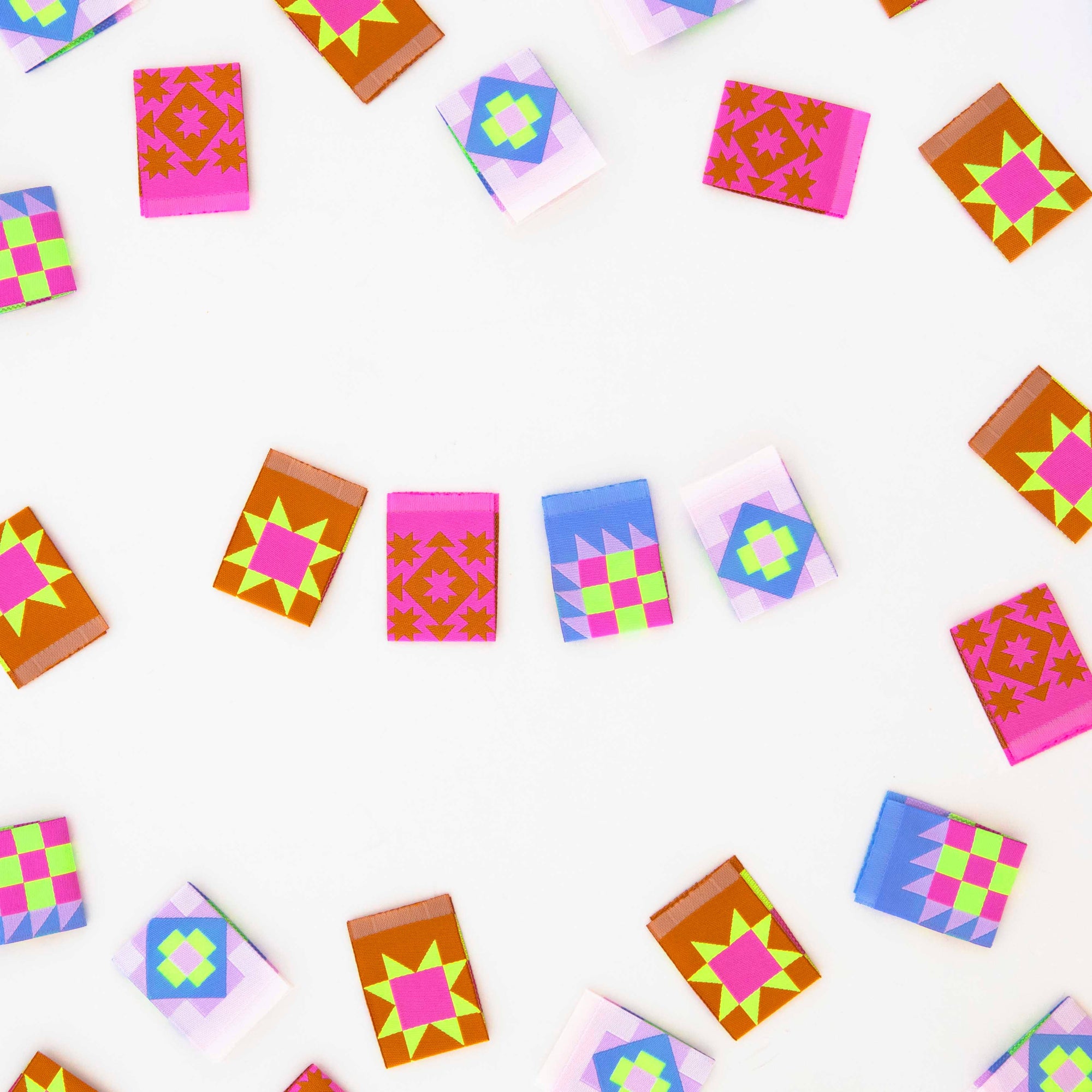 Then Came June Quilt Block Multipack- Woven Sewing Labels - Lakes Makerie