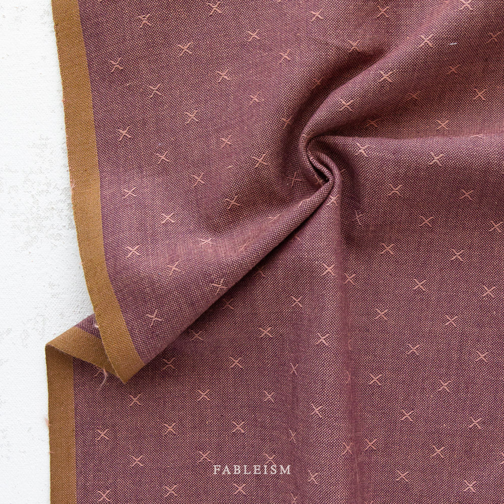 Fableism Sprout Wovens - Mulberry, 1/4 yard