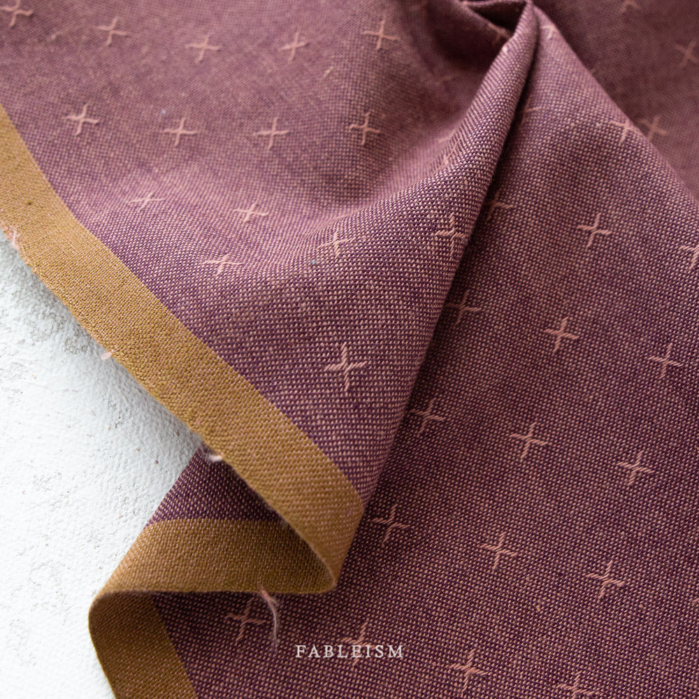 Fableism Sprout Wovens - Mulberry, 1/4 yard