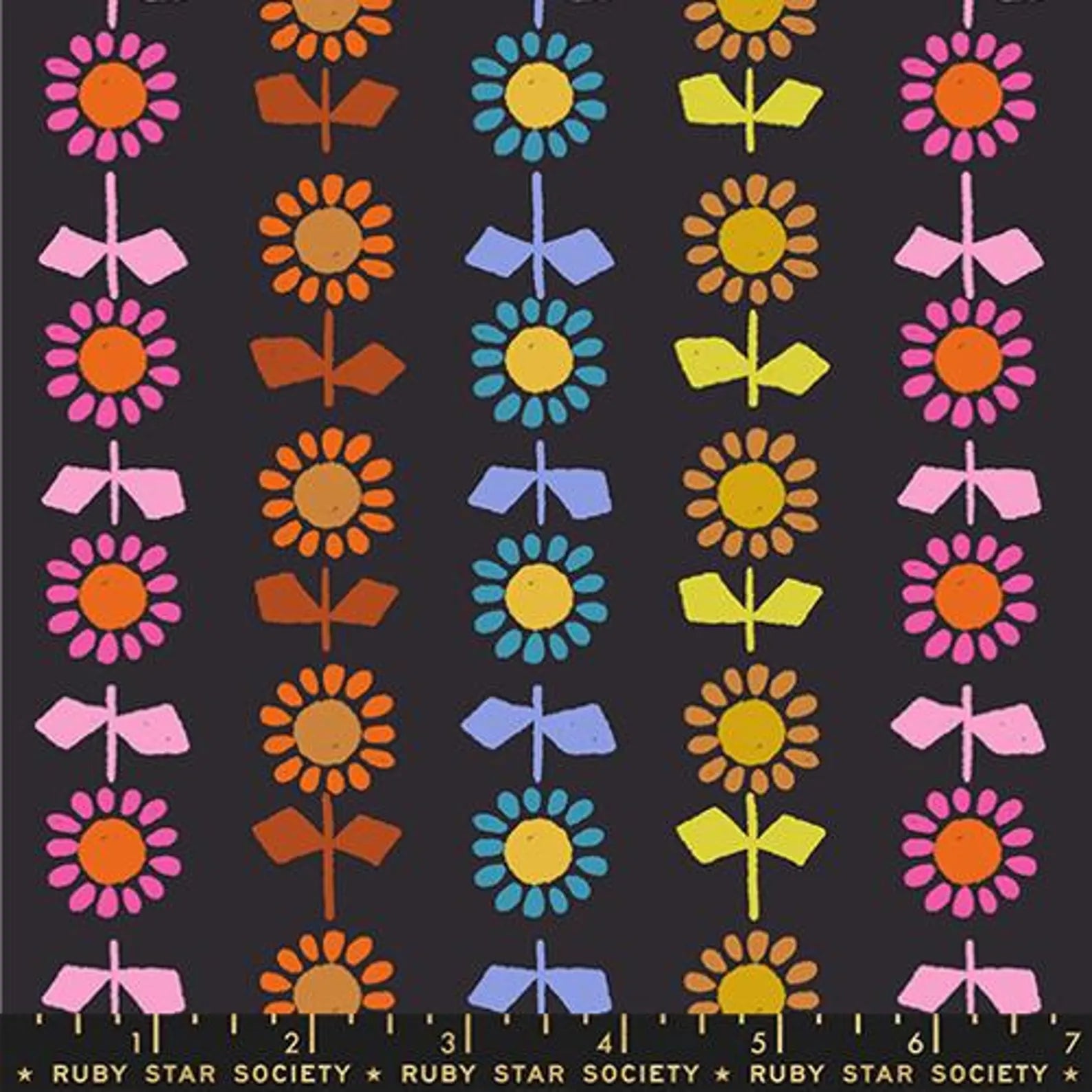 Ruby Star, Cat Nap, Canvas, Black, 1/4 yard