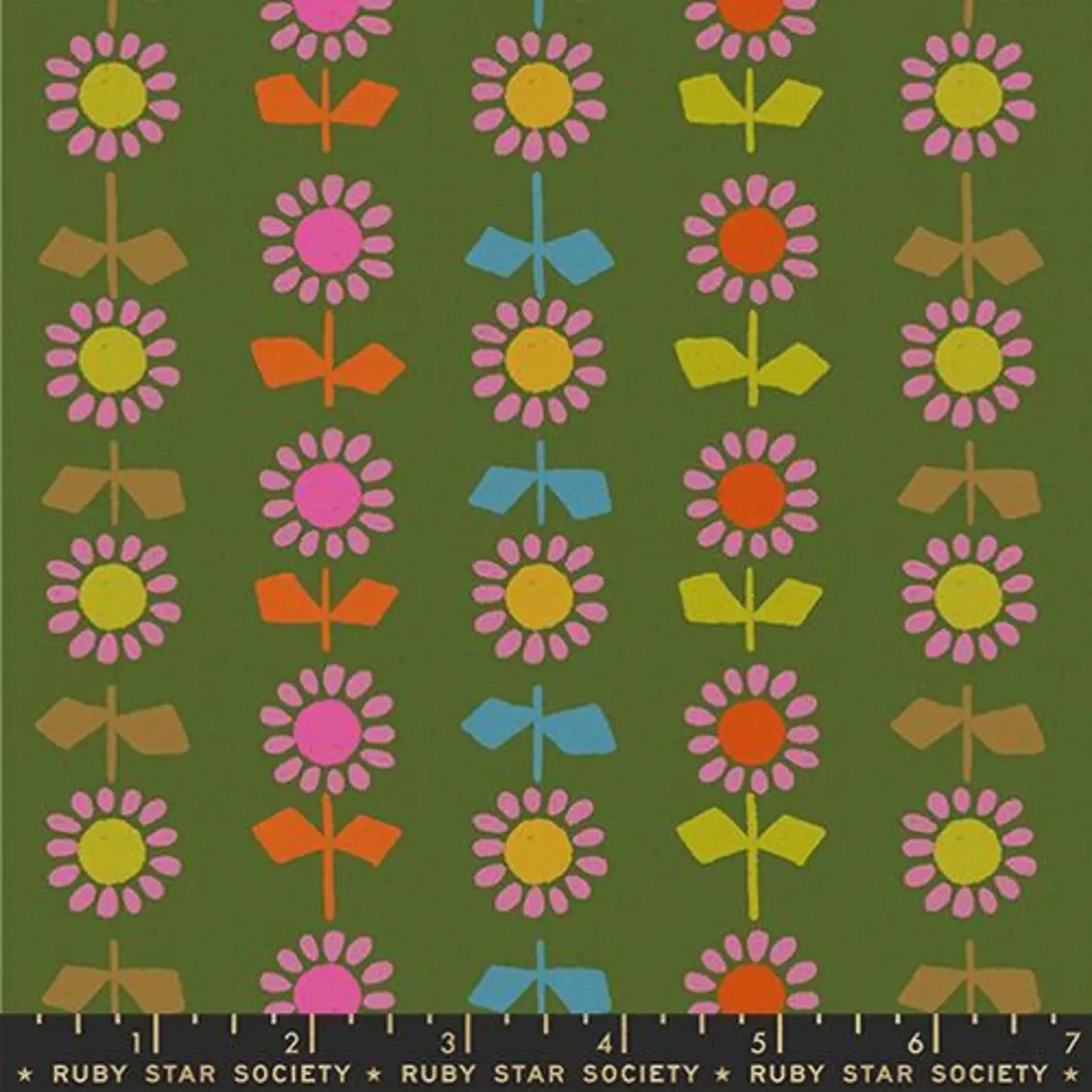 Remnant 825, Ruby Star, Cat Nap, Canvas, Green, 26" bot end