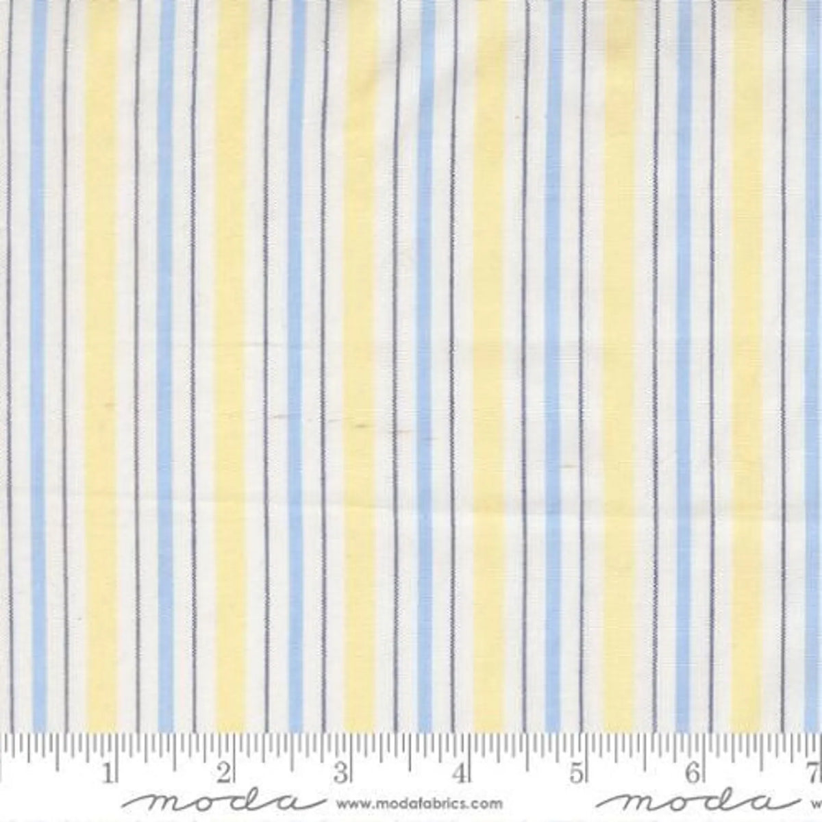 Remnant 1069, Summer Solstice, Canary Stripe,  2.5 yard bolt end