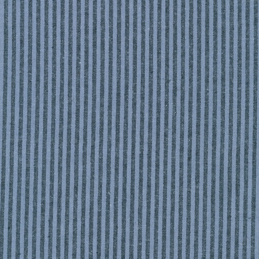 Robert Kaufman, Essex Yarn Dyed Classic Wovens, 1/8" Striped Linen and Cotton Fabric, 1/4 yard, multiple color ways