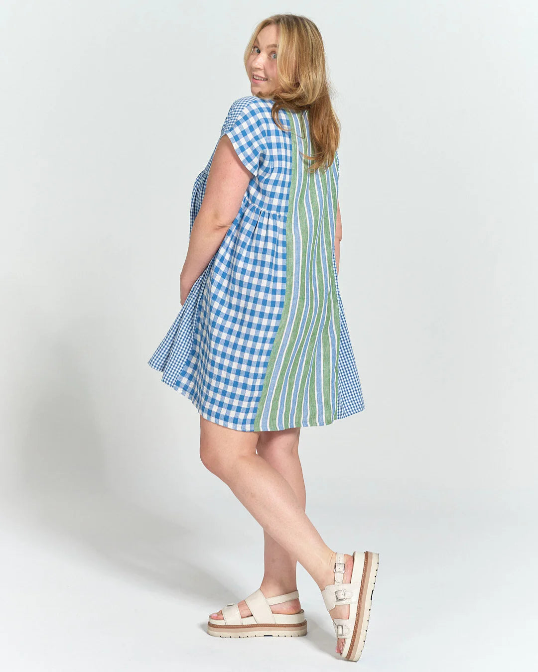 Matchy Matchy Sewing Club, Collage Gather Dress, Digital PDF Pattern