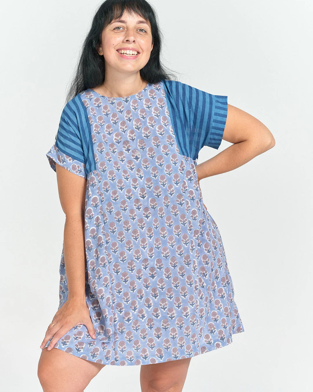Matchy Matchy Sewing Club, Collage Gather Dress, Digital PDF Pattern