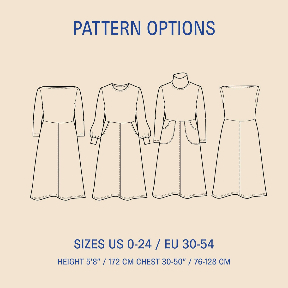 Asta Dress sewing pattern Wardrobe By Me