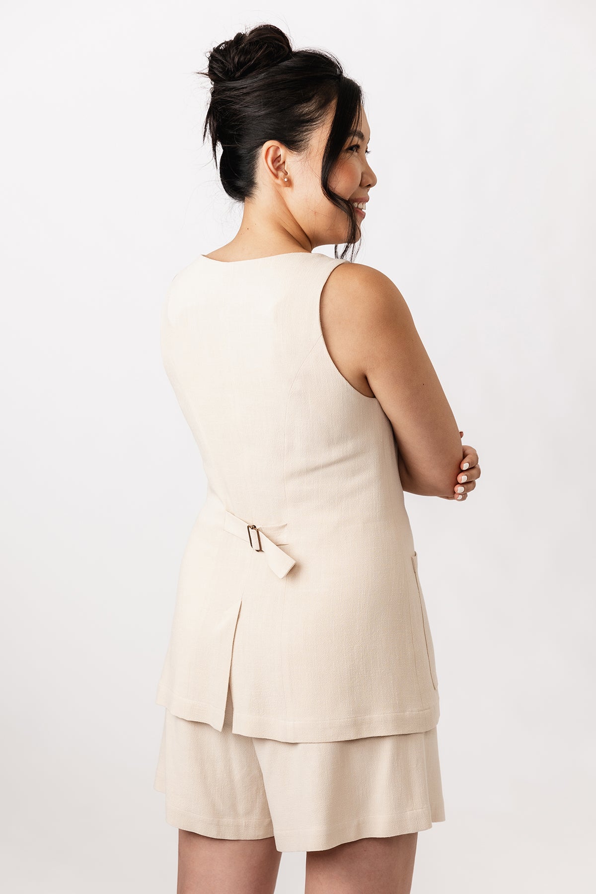 ASTERI button down dress &amp; vest