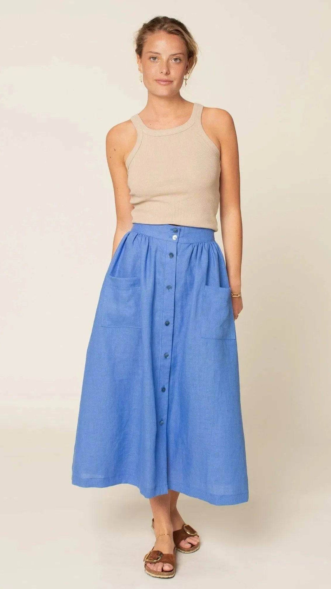 Front Button Skirt Pattern Wardrobe By Me