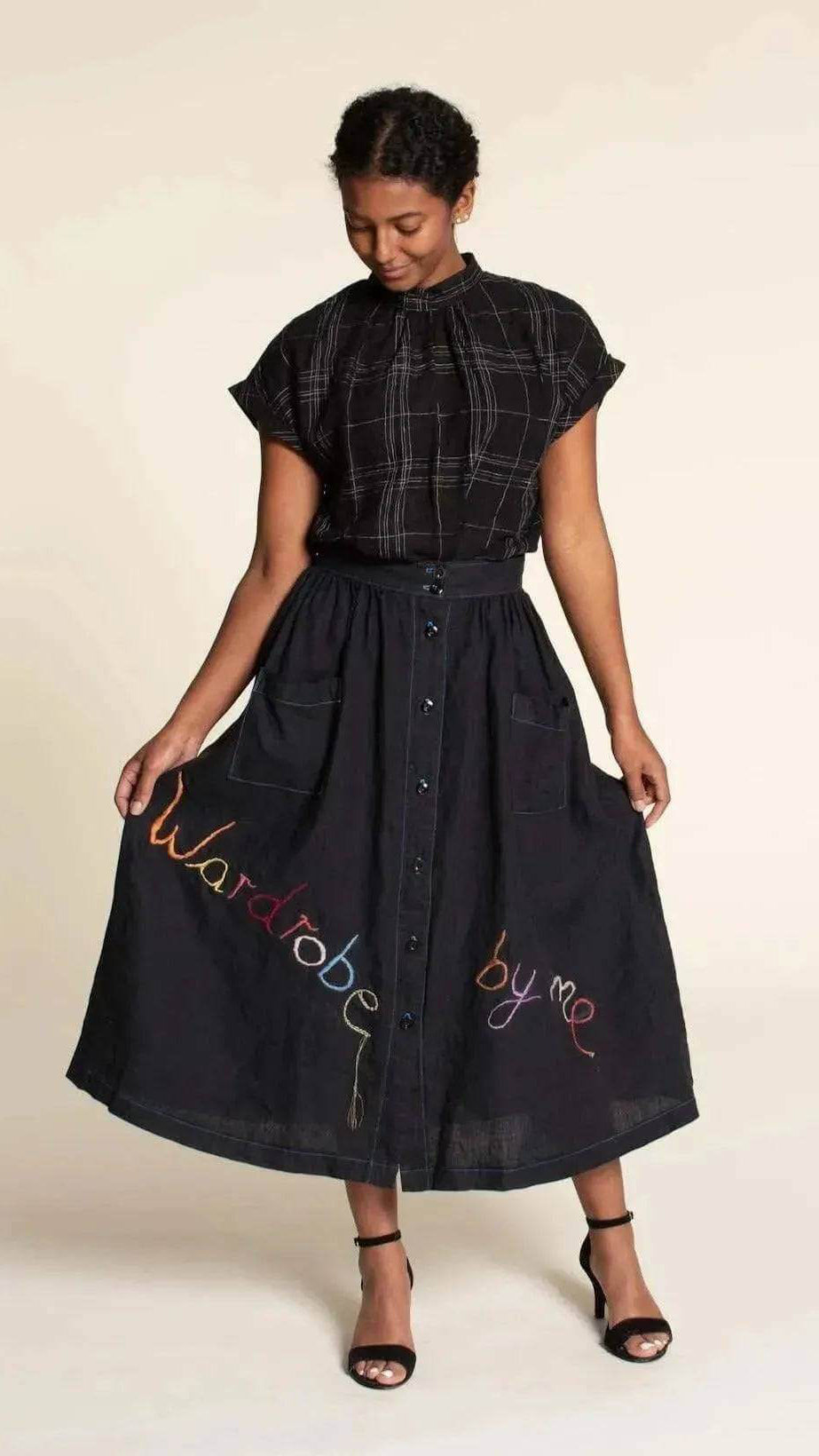 Front Button Skirt Pattern Wardrobe By Me