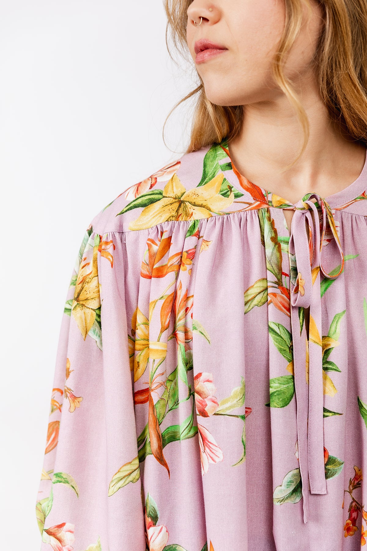 LIIA gathered blouse