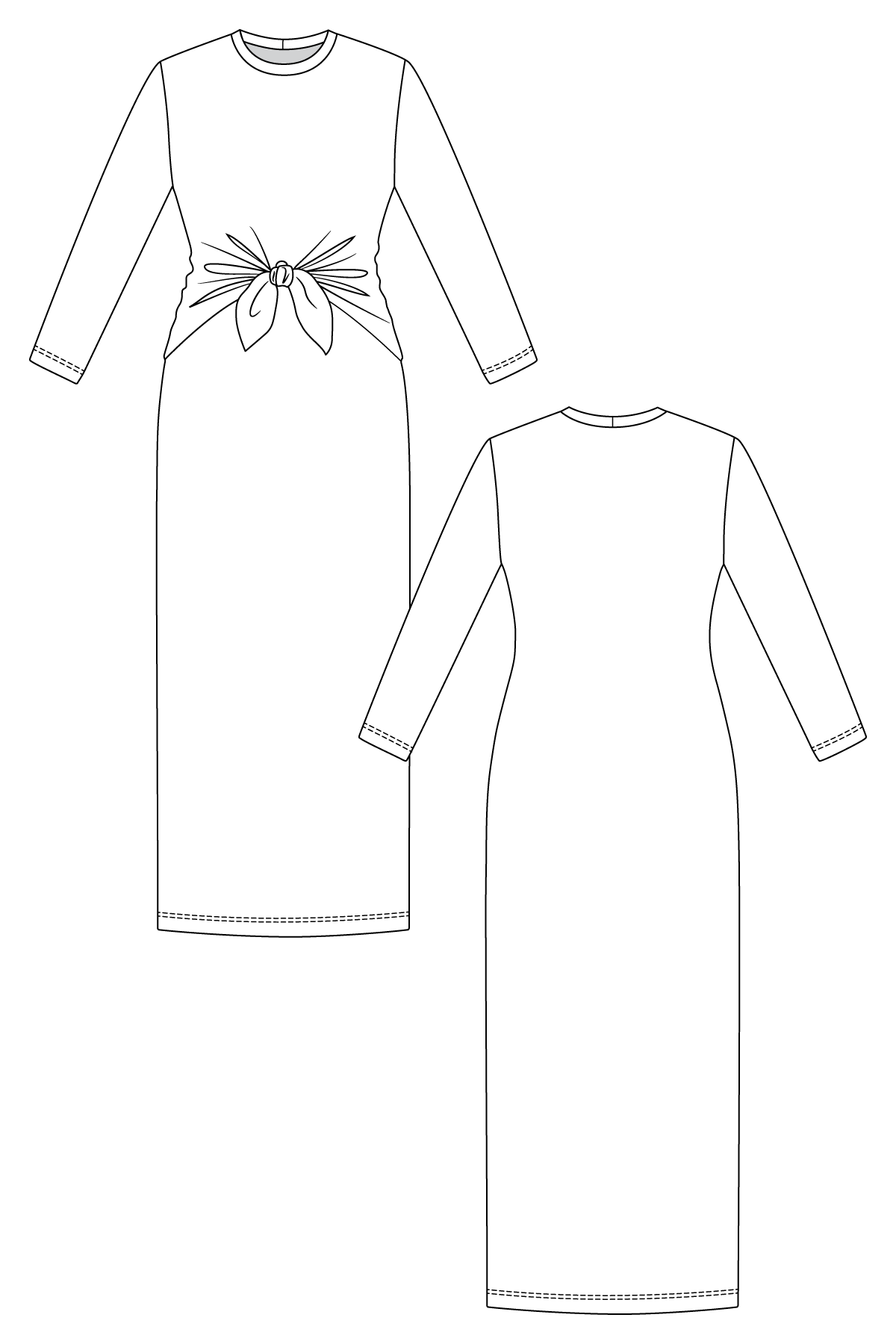 LYYTI tie front mini &amp; maxi dress