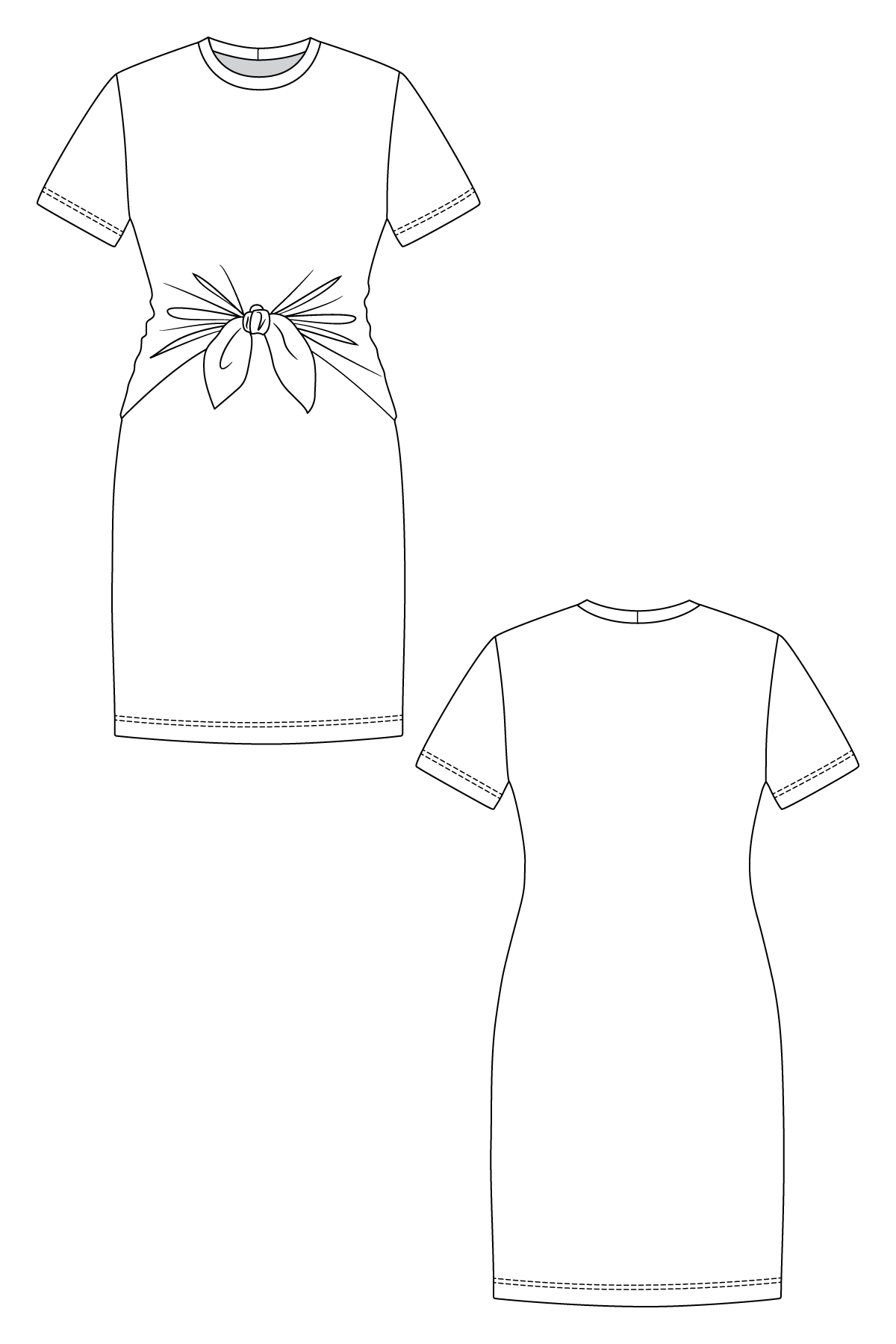 LYYTI tie front mini &amp; maxi dress