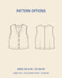 Waistcoat top sewing pattern